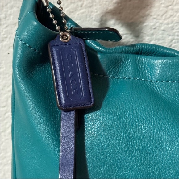 Coach Turquoise Leather Hobo Bag - Picture 6 of 17